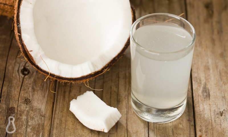 Simple Drink coconut water before or after workout for push your ABS