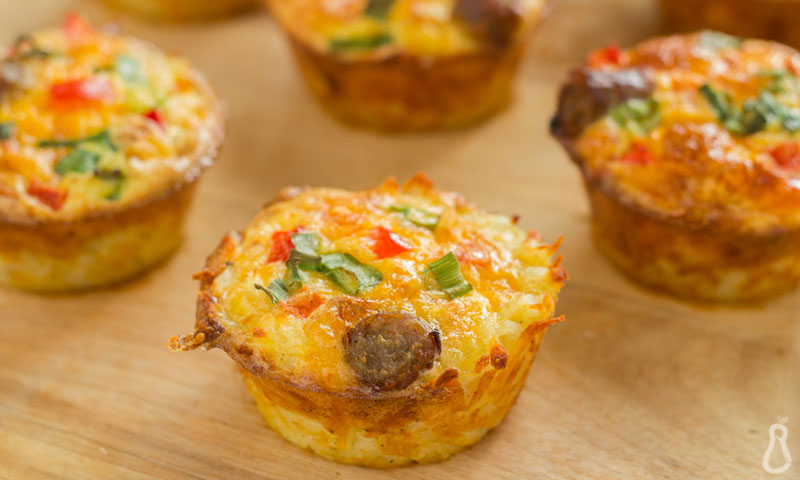 Crustless Mini Quiches [Paleo] [Vegetarian] - Climb Healthy